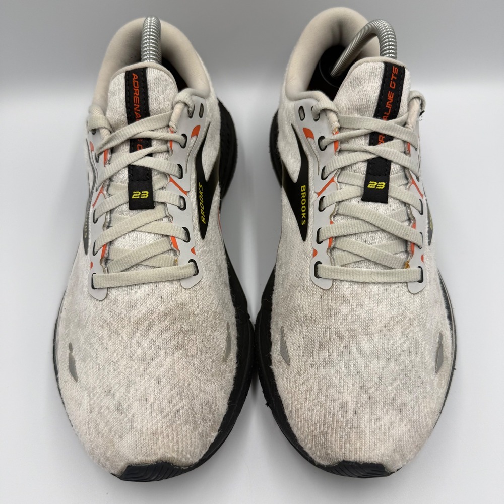Brooks Adrenaline GTS 23 Grey‎ Orange Men's Size 9 Running Shoes 1103911D017 - Picture 7 of 10